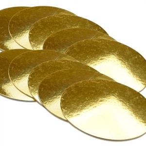 Cake Masters Golden Plate 15cm gold glänzend 10 Stück