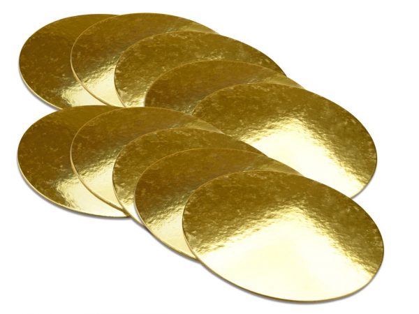 Cake Masters Golden Plate 15cm gold glänzend 10 Stück