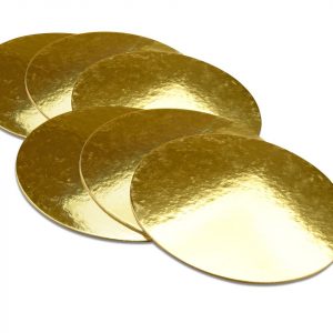 Cake Masters Golden Plate 25cm gold glänzend 6 Stück