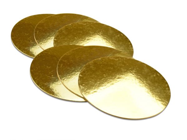 Cake Masters Golden Plate 25cm gold glänzend 6 Stück