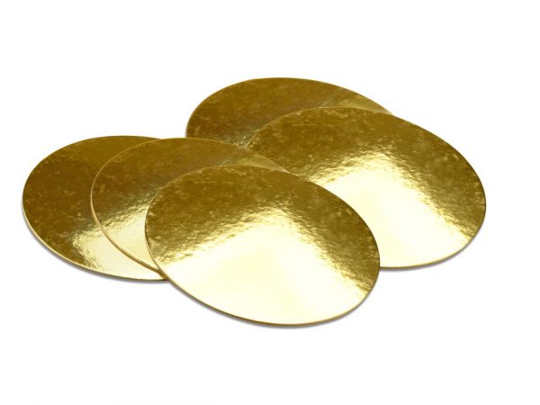 Cake Masters Golden Plate 28cm gold glänzend 5 Stück