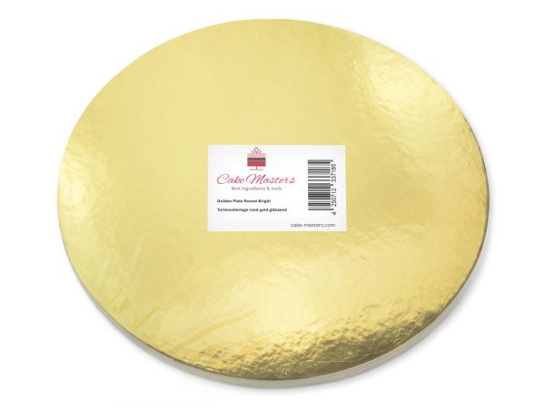 Cake Masters Golden Plate 28cm gold glänzend 5 Stück – Bild 2