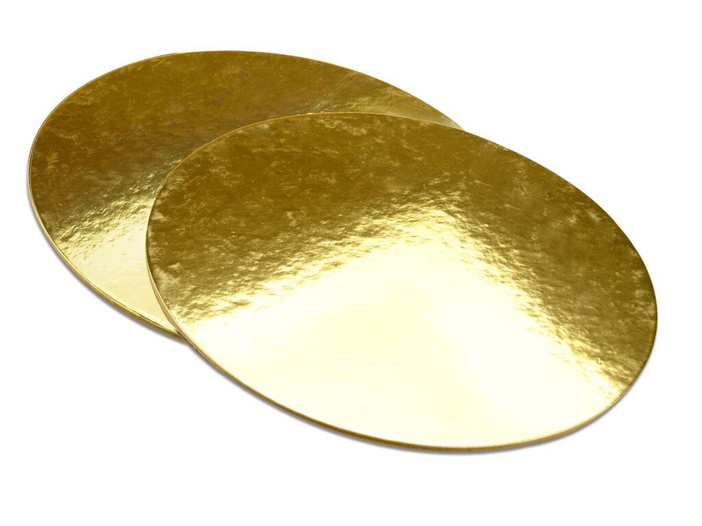 Cake Masters Golden Plate 35cm gold glänzend 2 Stück