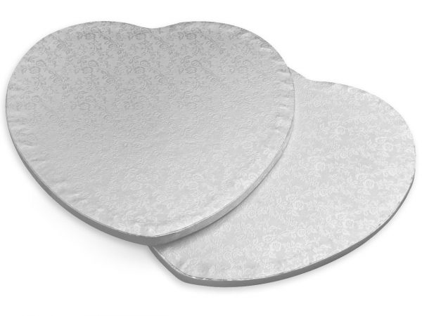 Cake Masters Cakeboard Herz 35cm silber