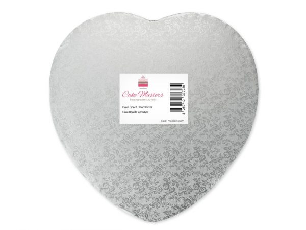 Cake Masters Cakeboard Herz 35cm silber – Bild 2