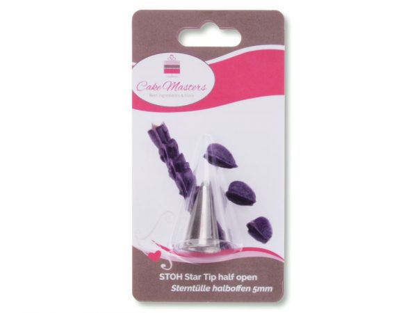 Cake Masters Sterntülle halboffen 5mm – Bild 2
