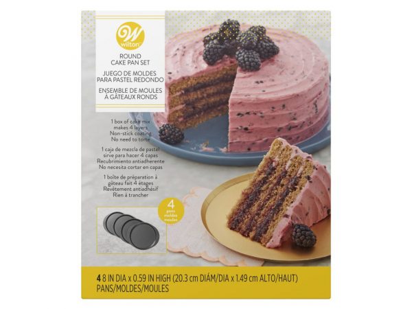 Wilton Cake Pan Easy Layers 20cm, 4er Set – Bild 2