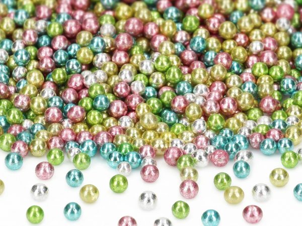 CM Basics Metallic-Perlen bunt Harlekin 50g