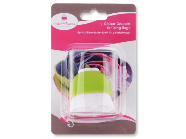 Cake Masters Spritztüllenadapter klein für 3 Spritzbeutel – Bild 2