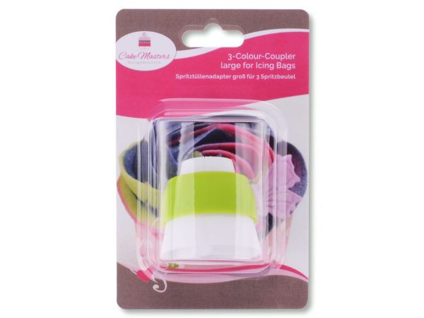 Cake Masters Spritztüllenadapter groß für 3 Spritzbeutel – Bild 2