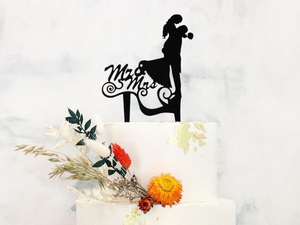 Cake MastersCake Topper Mr. & Mrs. schwarz