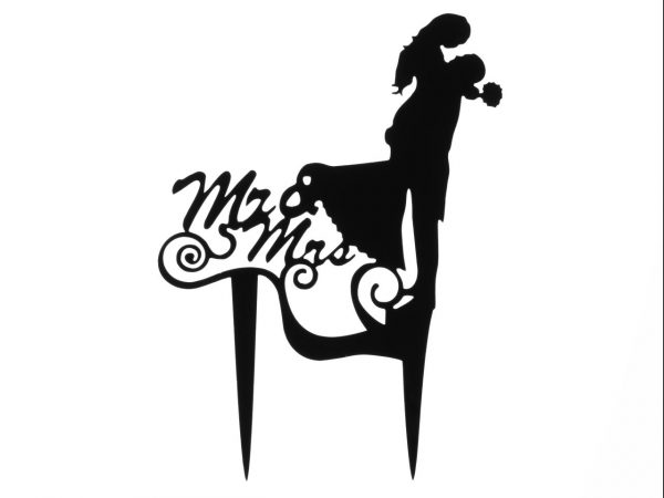 Cake MastersCake Topper Mr. & Mrs. schwarz – Bild 3