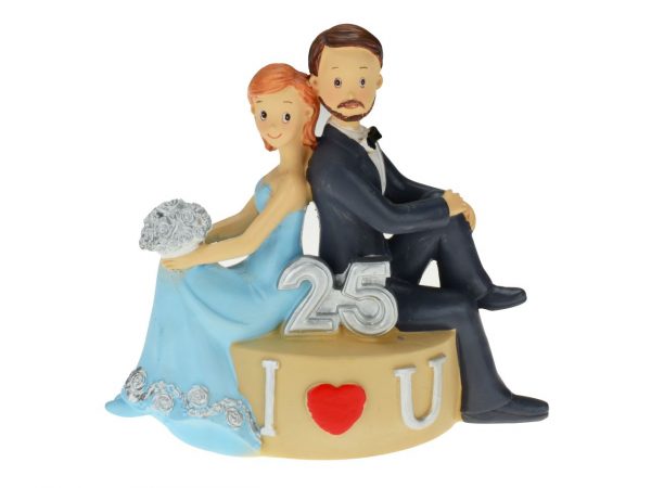 Cake Masters Tortenaufsatz Silberhochzeit