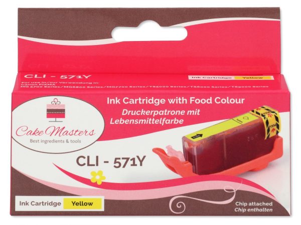 Cake Masters Patrone gelb CLI-571Y – Bild 2