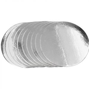 Cake Masters Silver Plate 15cm silber glänzend 10 Stück