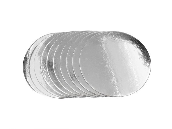 Cake Masters Silver Plate 15cm silber glänzend 10 Stück