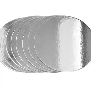 Cake Masters Silver Plate 20cm silber glänzend 8 Stück