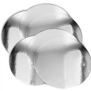 Cake Masters Silver Plate 25cm silber glänzend 6 Stück