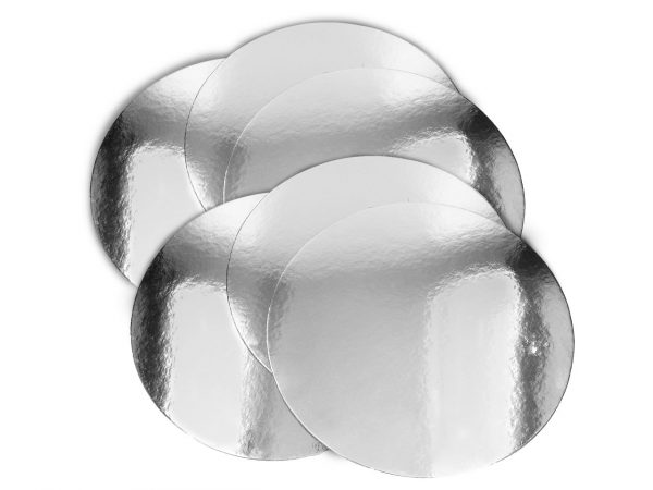 Cake Masters Silver Plate 25cm silber glänzend 6 Stück