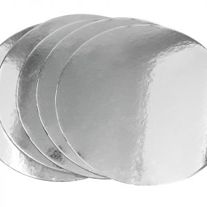 Cake Masters Silver Plate 28cm silber glänzend 5 Stück
