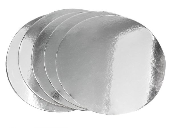 Cake Masters Silver Plate 28cm silber glänzend 5 Stück