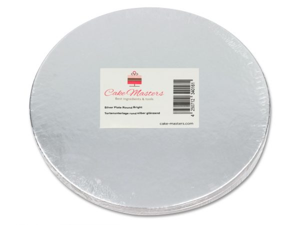 Cake Masters Silver Plate 28cm silber glänzend 5 Stück – Bild 2