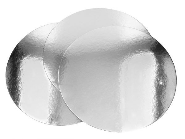 Cake Masters Silver Plate 30cm silber glänzend 3 Stück
