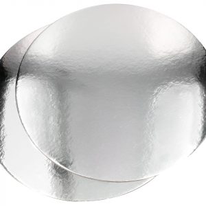 Cake Masters Silver Plate 35cm silber glänzend 2 Stück