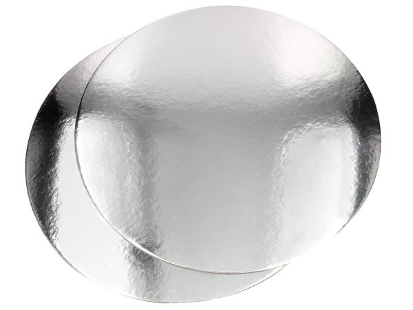 Cake Masters Silver Plate 35cm silber glänzend 2 Stück