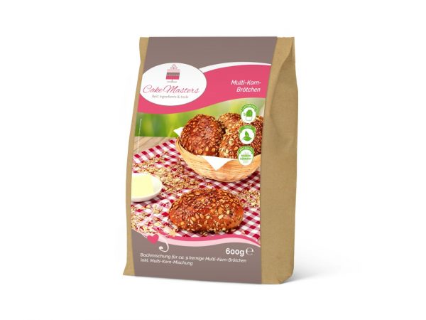 Cake Masters Backmischung Multi-Korn-Brötchen 600g – Bild 2