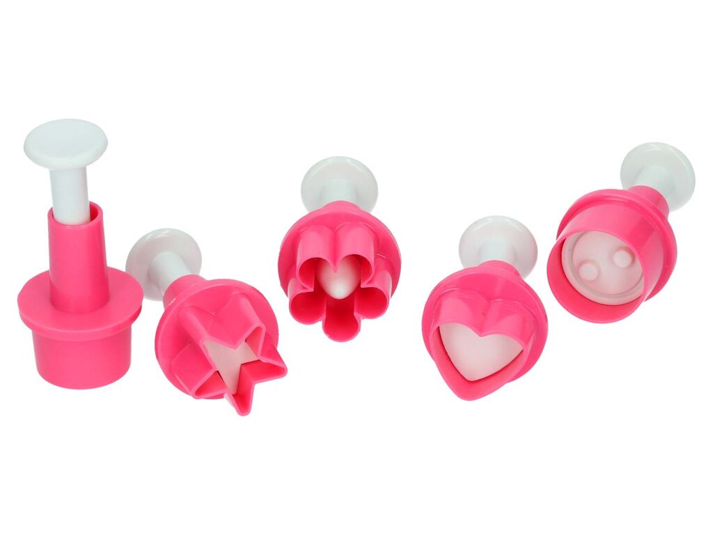 Cake Masters Ausstecher + Stempel verschiedene Formen 5er