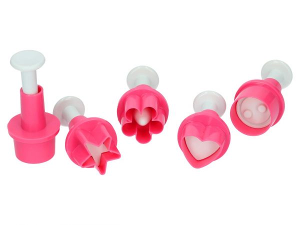 Cake Masters Ausstecher + Stempel verschiedene Formen 5er