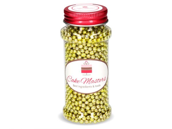 Cake Masters Goldperlen klein, Zucker 100g – Bild 2