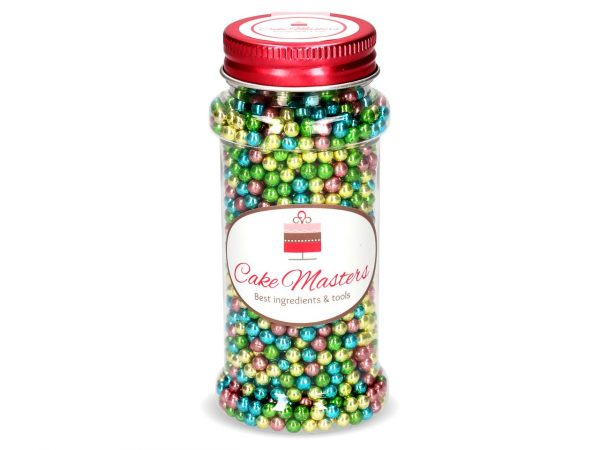 Cake Masters Metallic-Perlen bunt Harlekin 100g – Bild 2
