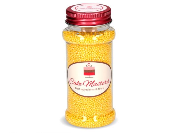 Cake Masters Mini-Perlen gelb-glimmer 90g – Bild 2