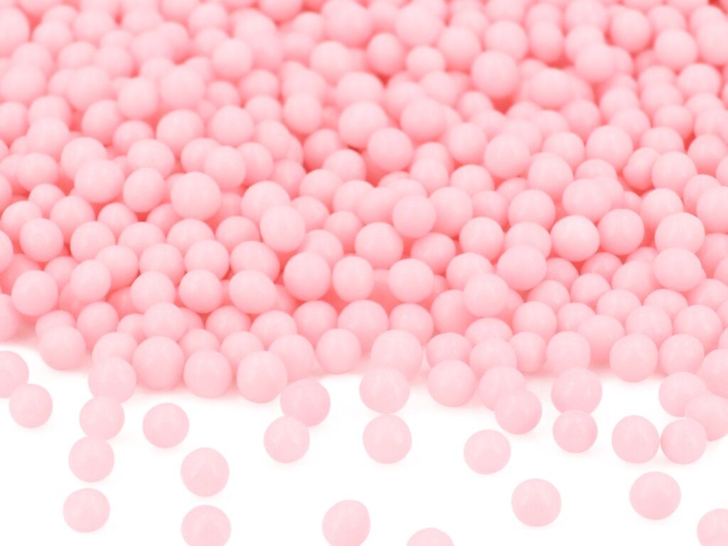 CM Basics Weiche Zuckerperlen rosa glimmer 100g