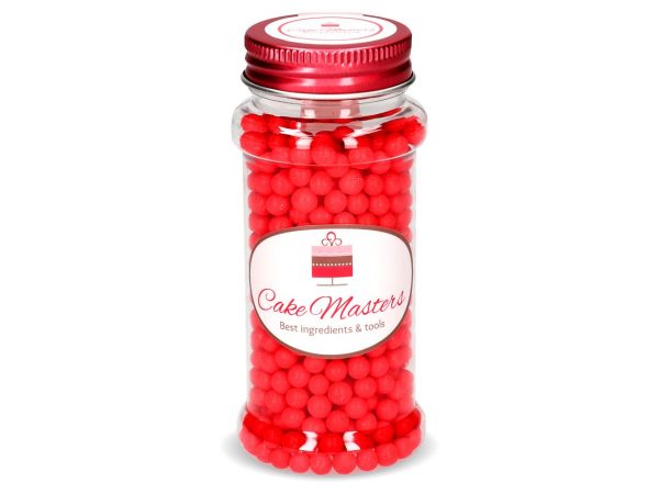 Cake Masters Weiche Zuckerperlen rot 60g – Bild 2