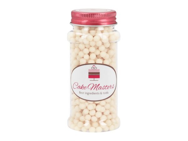 Cake Masters Weiche Zuckerperlen weiß 60g – Bild 2