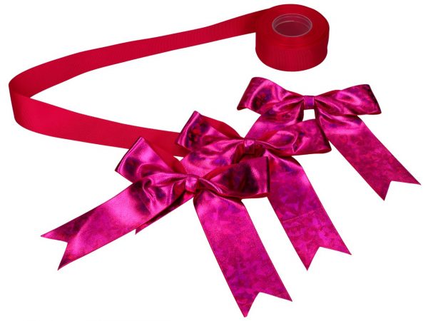 Cake Masters Schleifenset pink für Tortenkartons