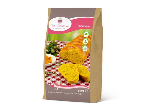 Cake Masters Backmischung Kurkumabrot 500g – Bild 2
