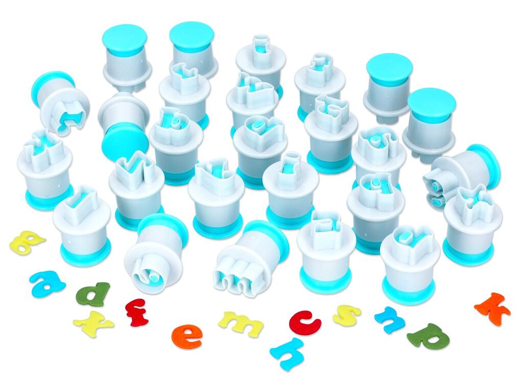 Cake Masters Ausstecher + Stempel Kleinbuchstaben 26er