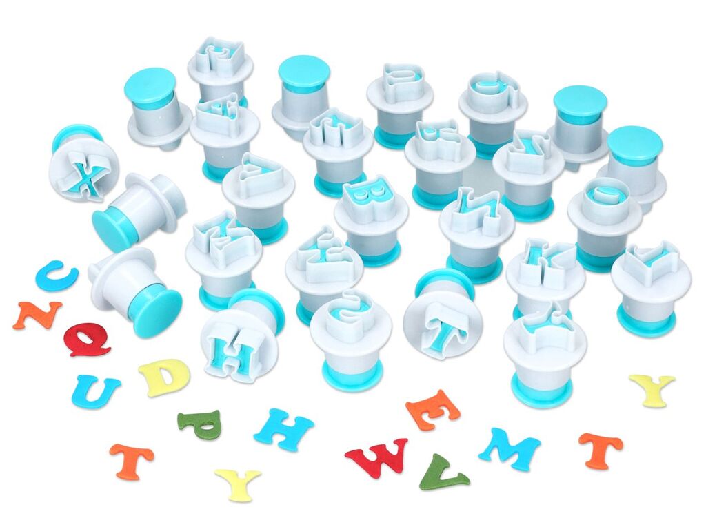 Cake Masters Ausstecher + Stempel Großbuchstaben 26er