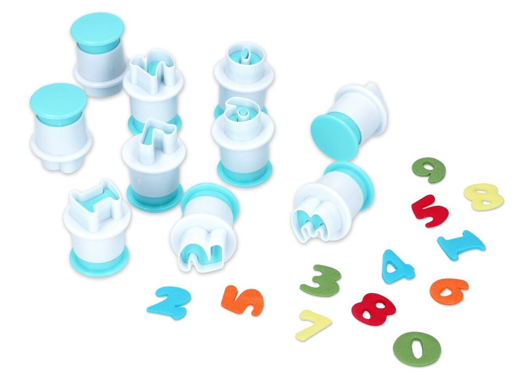 Cake Masters Ausstecher + Stempel Zahlen 10er