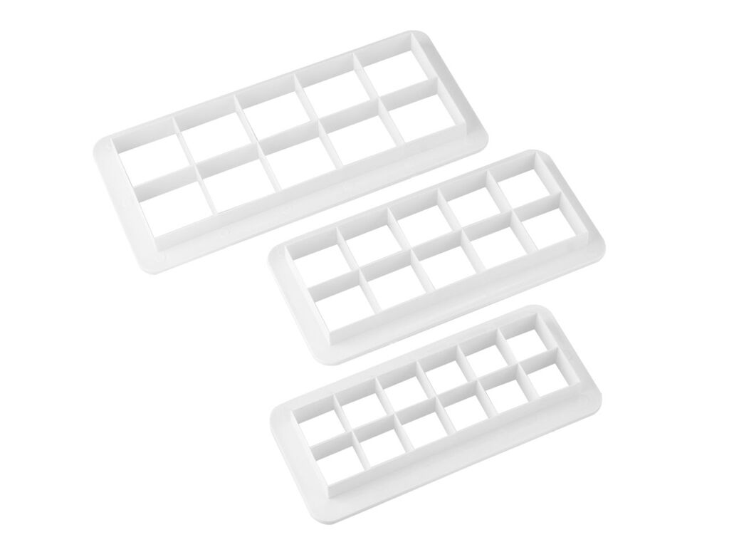 Cake Masters Geometrischer Multiausstecher Quadrat 3er Set