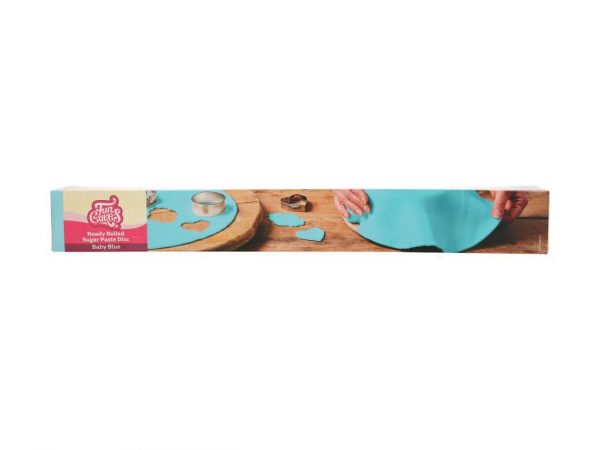 FunCakes Ausgerollte Rollfondant-Decke baby blue, Durchmesser 36cm – Bild 2