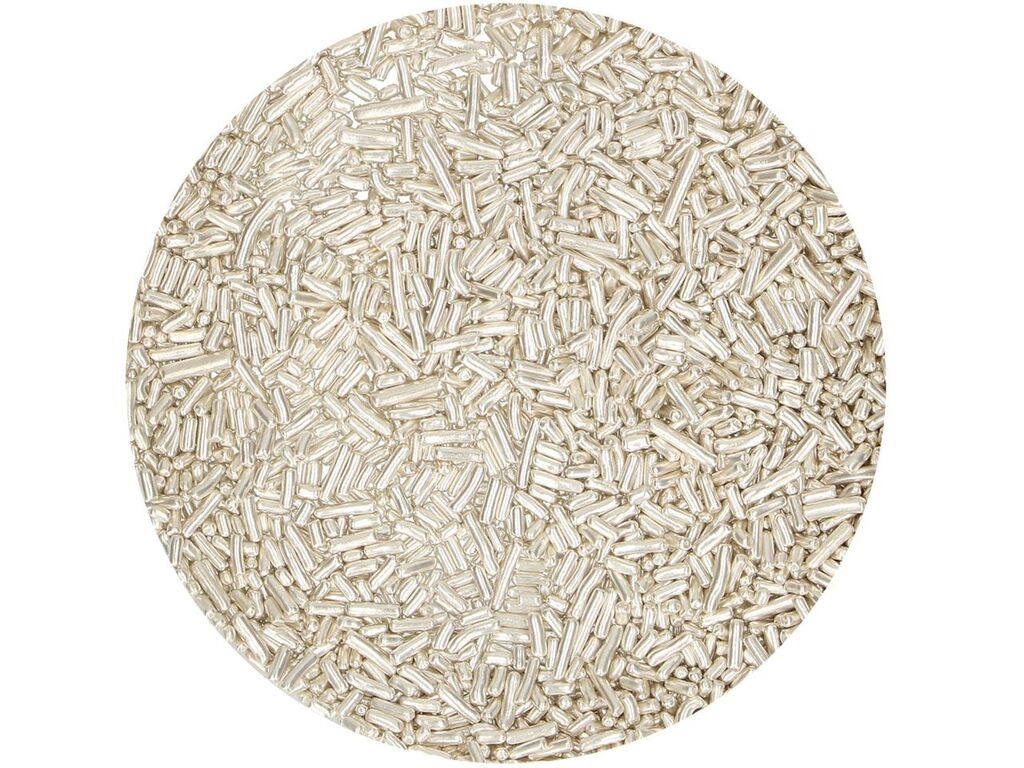 FunCakes Zuckerstreusel Metallic Silber, 80g