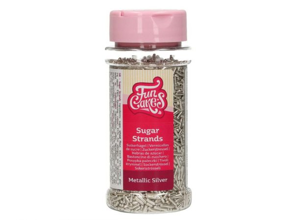 FunCakes Zuckerstreusel Metallic Silber, 80g – Bild 2