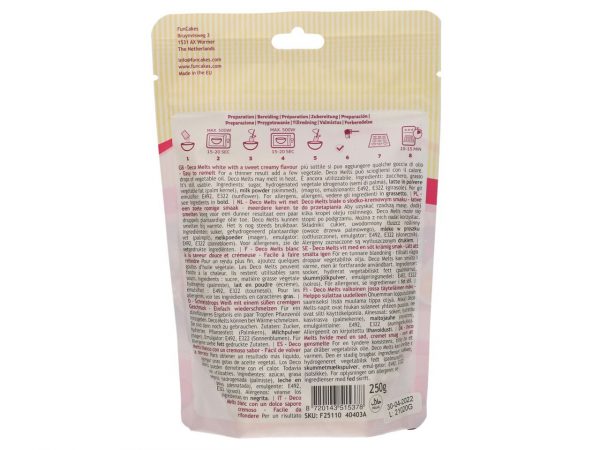 FunCakes Deco Melts Weiß, 250g – Bild 3