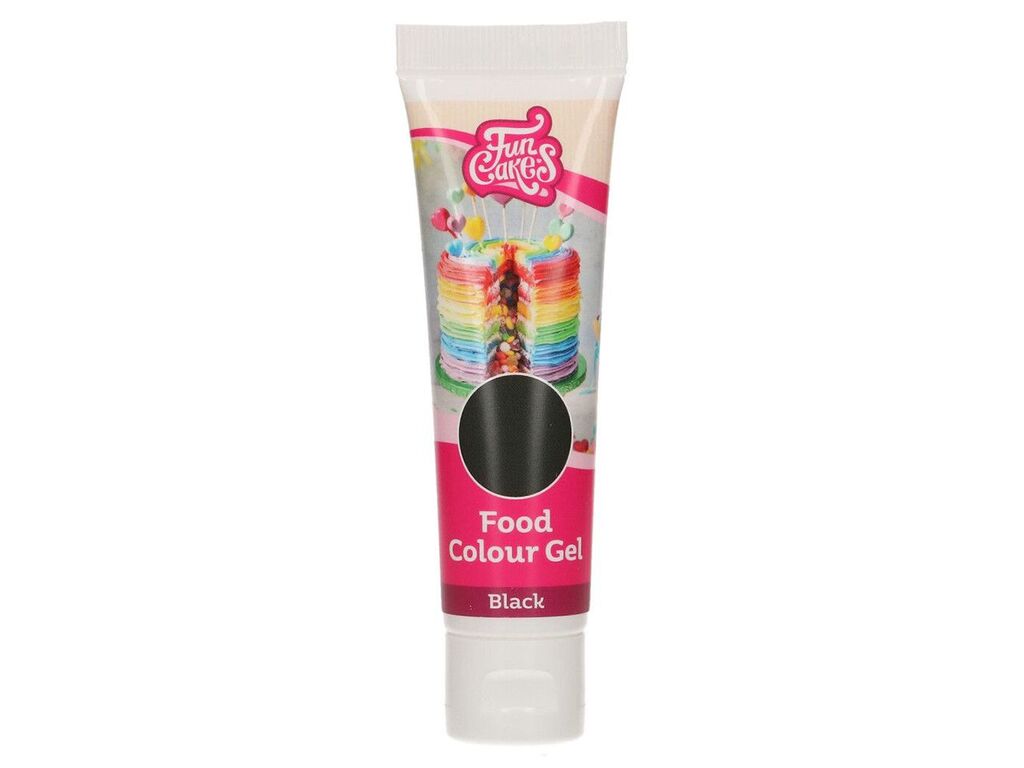 FunCakes Gelfarbe Schwarz, 30g