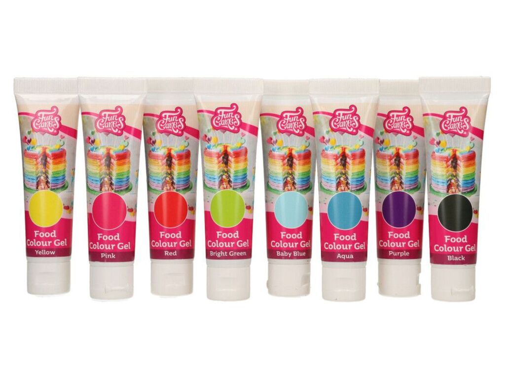 FunCakes Gelfarbe 8er Set, 280g